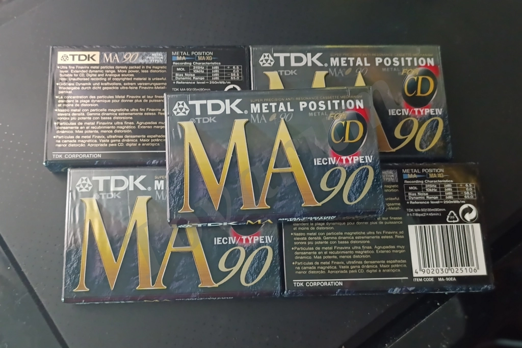 Аудиокассеты TDK MA-90 Новые, запечатанные!