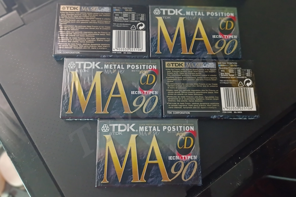 Аудиокассеты TDK MA-90 Новые, запечатанные!
